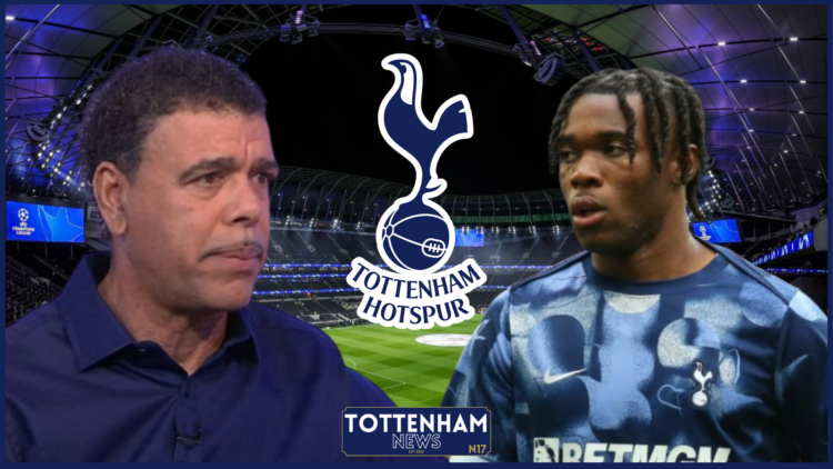 Chris Kamara Destiny Udogie Tottenham badge