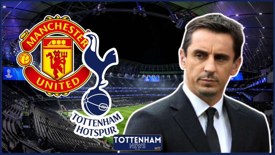 Gary Neville Tottenham Manchester United badges