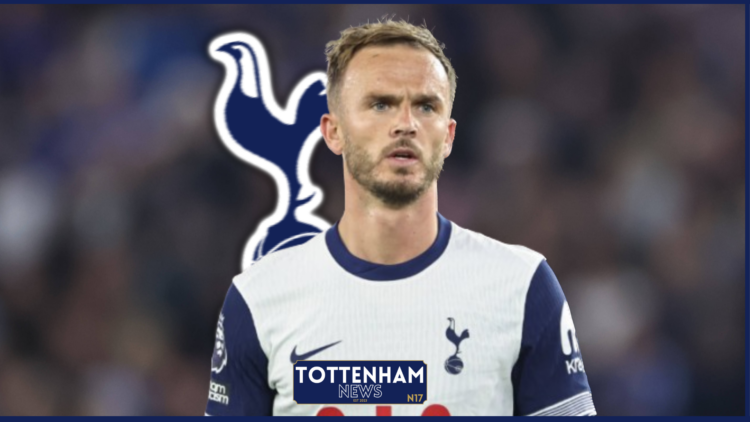 Tottenham midfielder James Maddison.