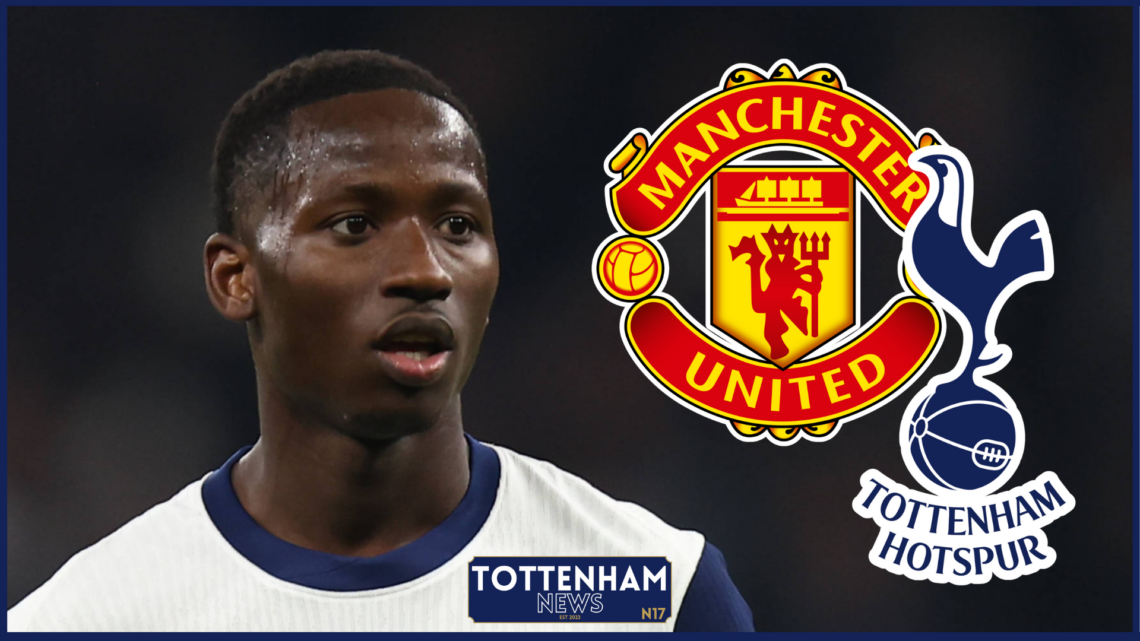 Pape Sarr Tottenham Manchester United badges