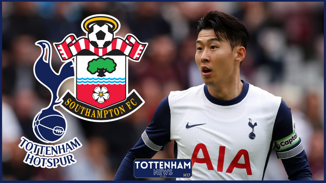 Son Heung-min Tottenham Southampton badges