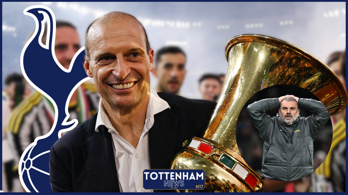 Tottenham badge, Massimiliano Allegri