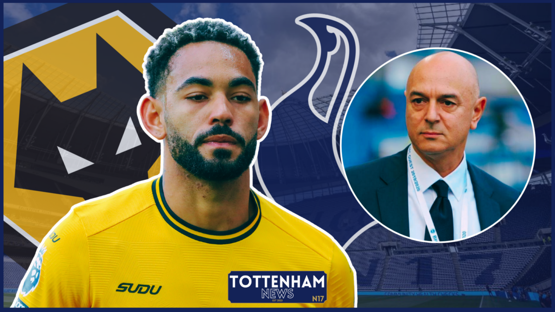 Wolves, Tottenham badges and Matheus Cunha, Daniel Levy