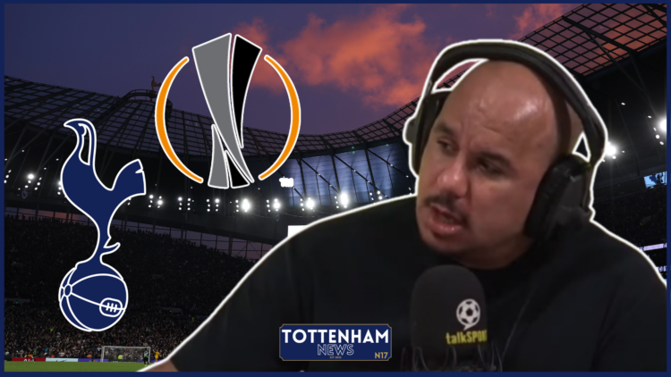 Gabby Agbonlahor, Tottenham badge, Europa League logo