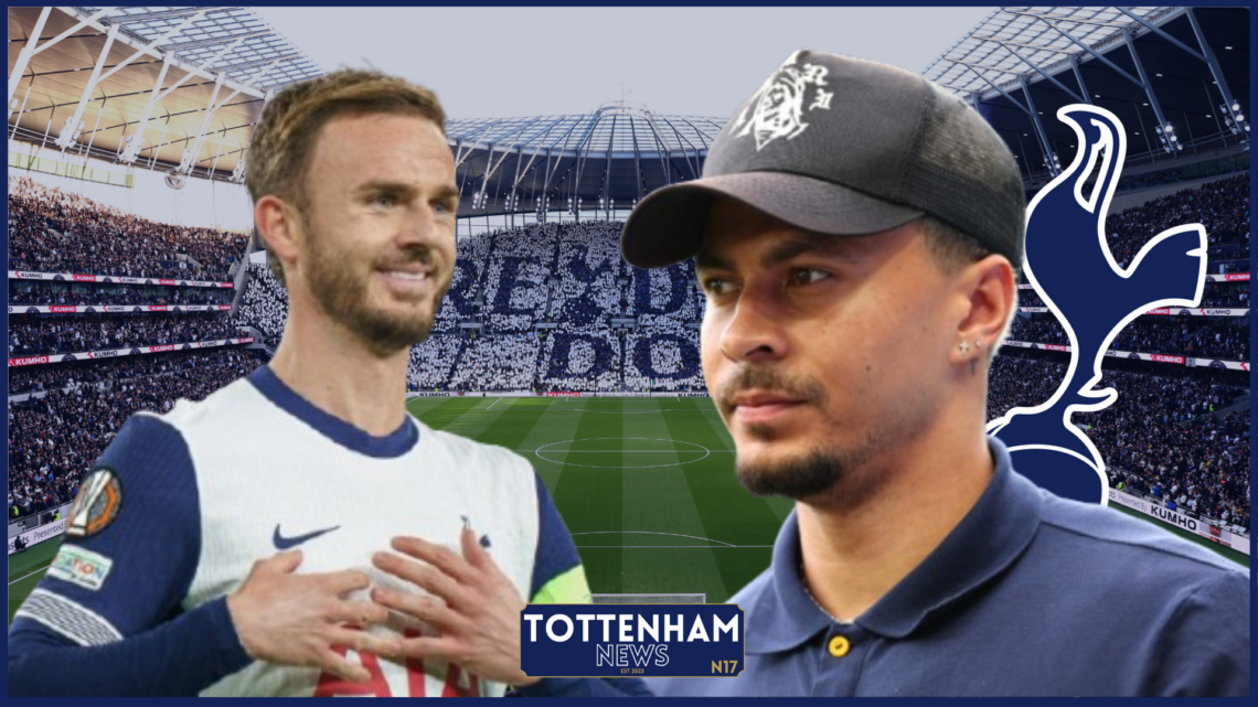 James Maddison, Dele Alli, Tottenham badge