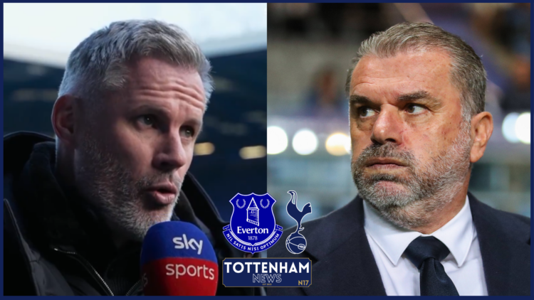 Jamie Carragher, Ange Postecoglou, Everton badge, Tottenham badge