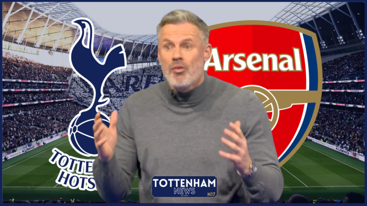 Jamie Carragher, Tottenham badge, Arsenal badge