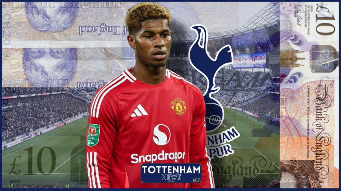 Marcus Rashford, Tottenham badge