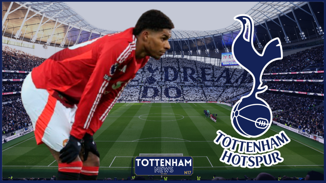Marcus Rashford, Tottenham badge