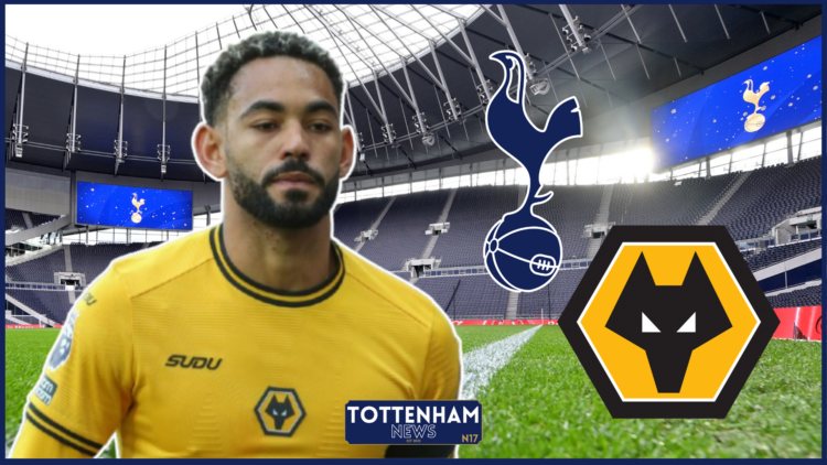 Matheus Cunha, Tottenham badge, Wolves badge
