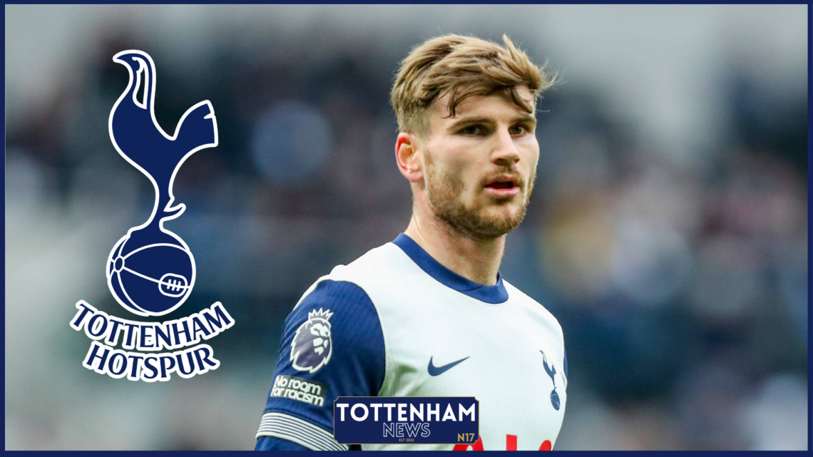 Picture of Tottenham attacker Timo Werner.
