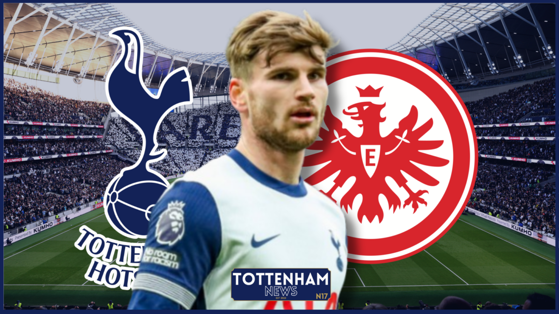 Timo Werner, Tottenham badge, Eintracht Frankfurt badge