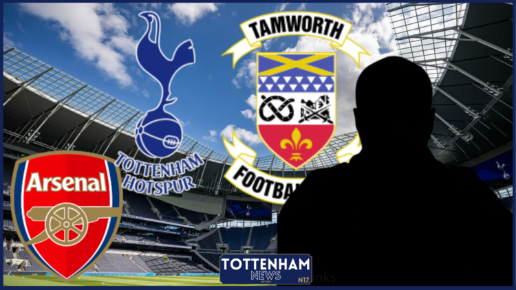 Tom Tonks, Tamworth badge, Tottenham badge, Arsenal badge