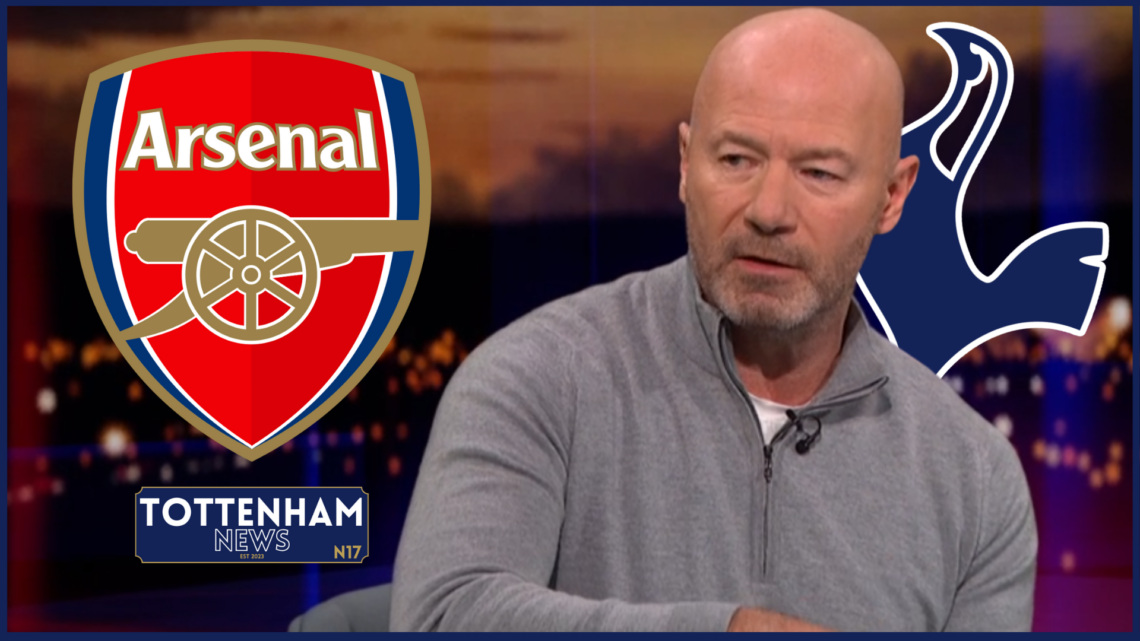 Tottenham badge Arsenal Shearer