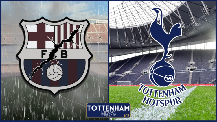 Tottenham badge Barcelona