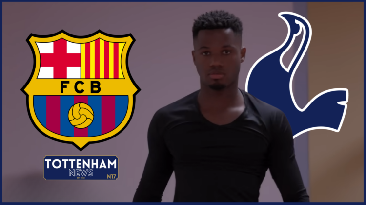 Tottenham badge Barcelona Fati
