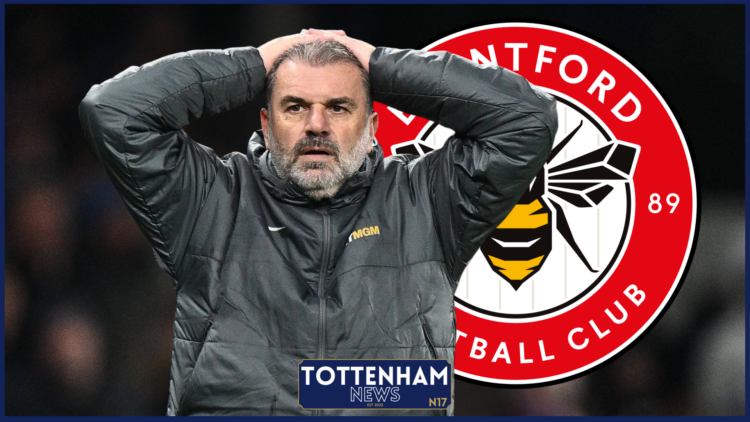 Tottenham badge Brentford Postecoglou
