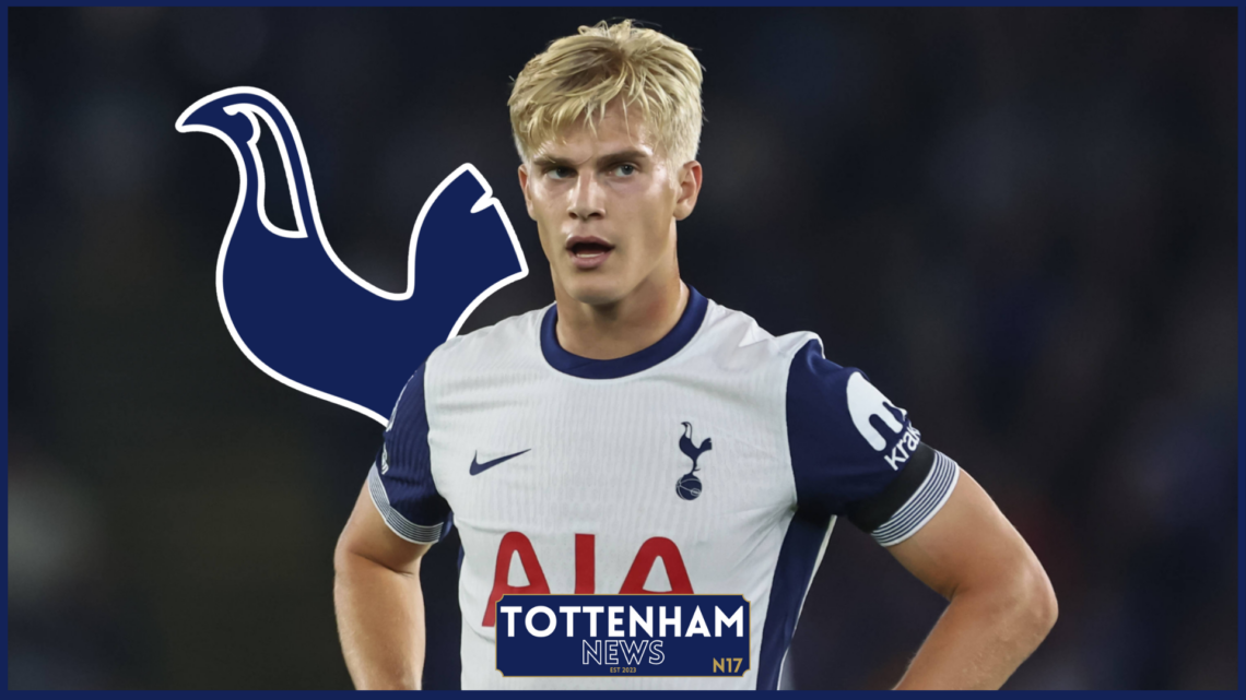 Tottenham badge Lucas Bergvall