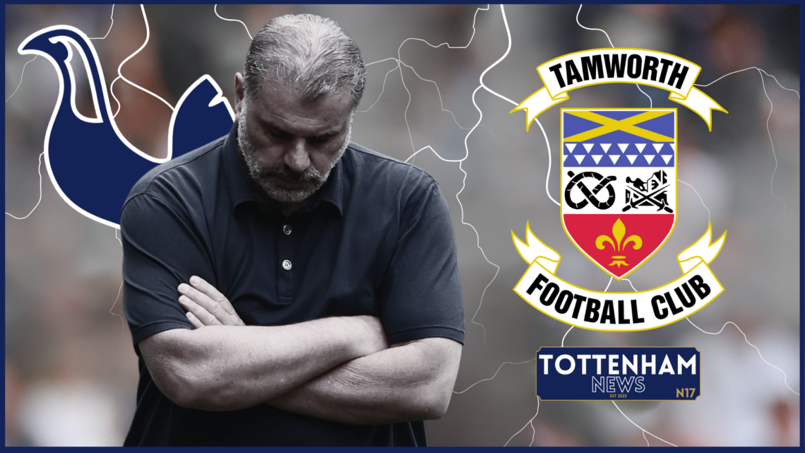 Tottenham badge Tamworth Postecoglou