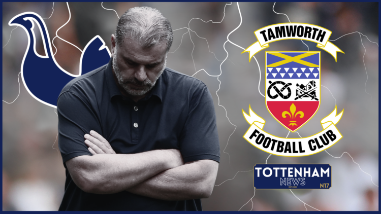 Tottenham badge Tamworth Postecoglou