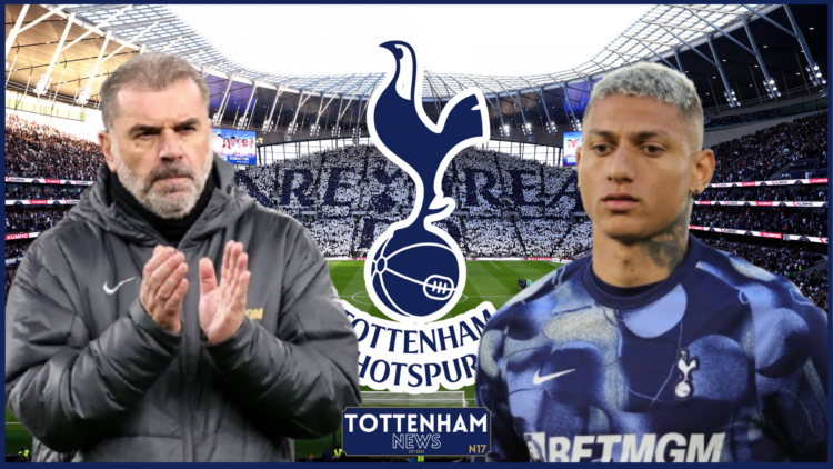 Ange Postecoglou Richarlison Tottenham badge