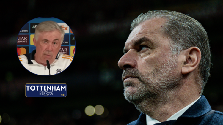 Ange Postecoglou, Carlo Ancelotti, Real Madrid, Tottenham