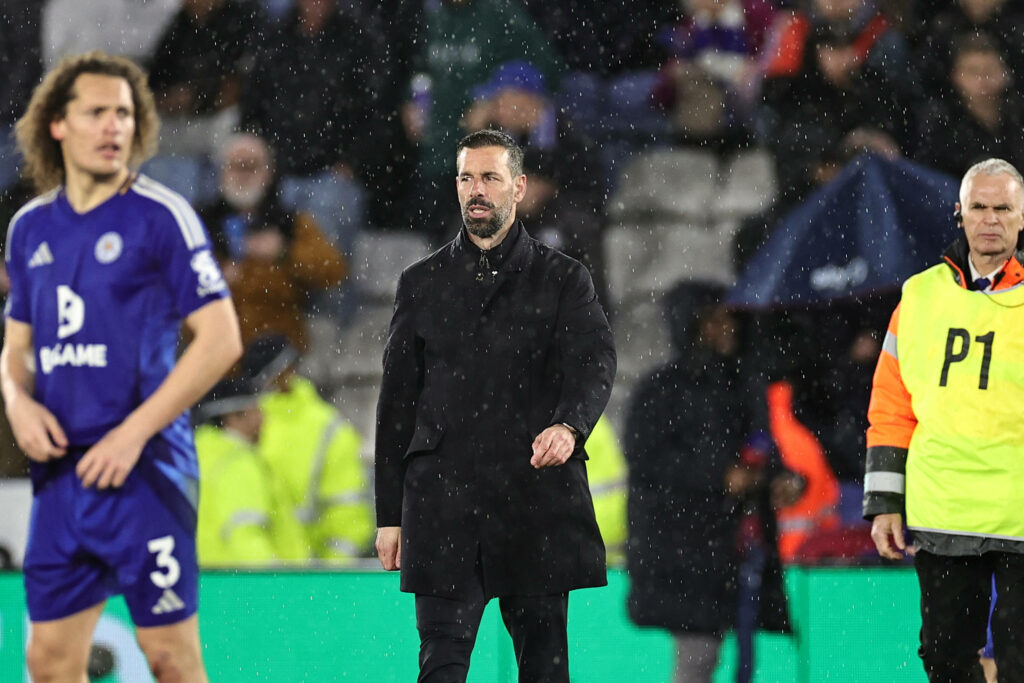 Leicester City manager Ruud Van Nistelrooy
