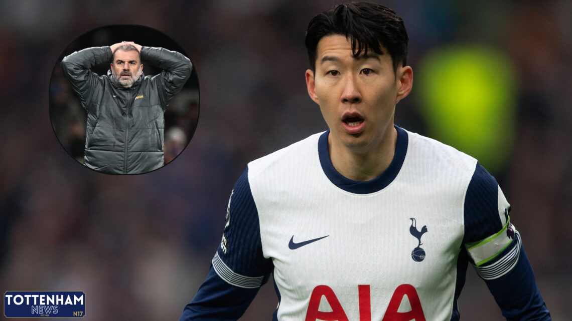 Son Heung-min, Ange Postecoglou in inset