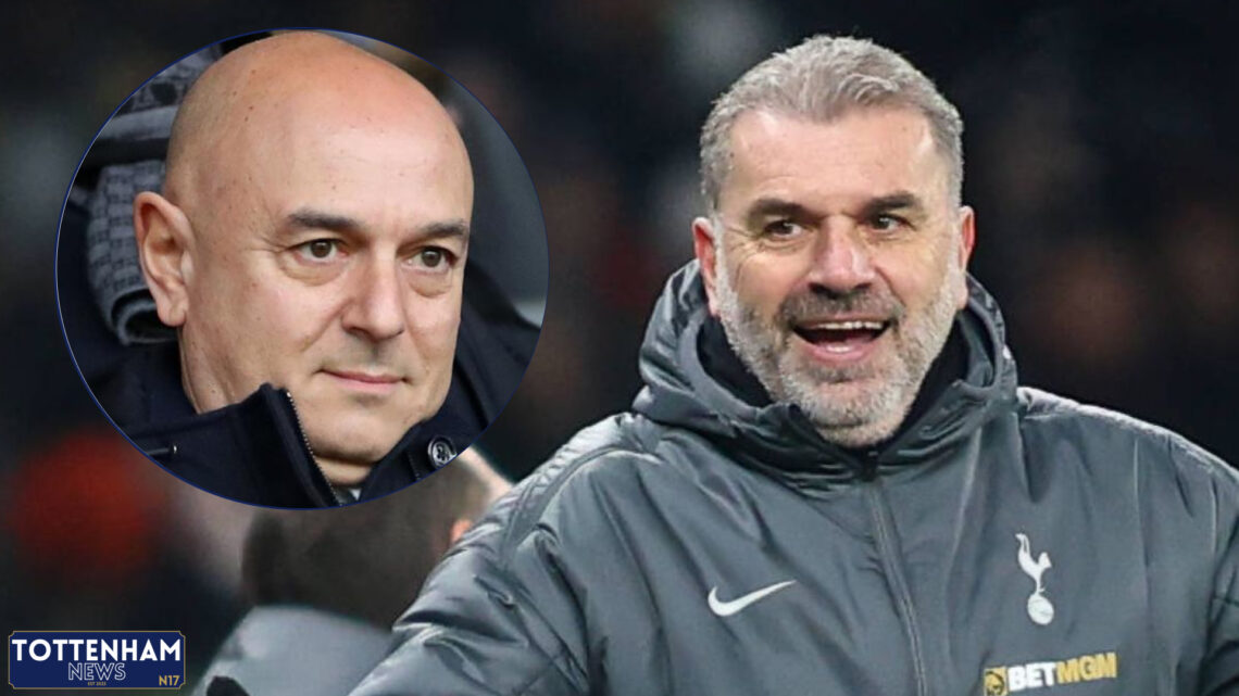 Tottenham manager Ange Postecoglou and Daniel Levy