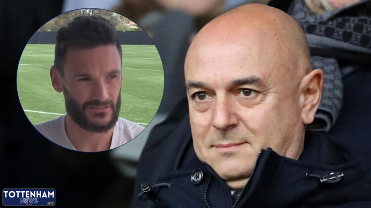 Tottenham chairman Daniel Levy and Hugo Lloris