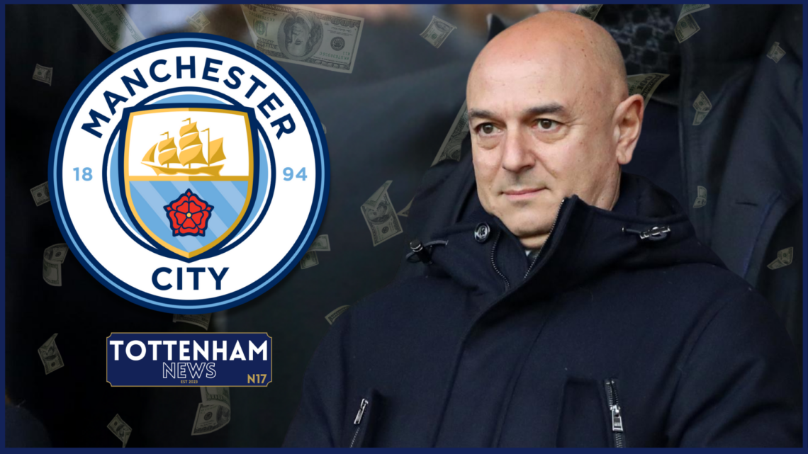 Tottenham badge Manchester City Levy