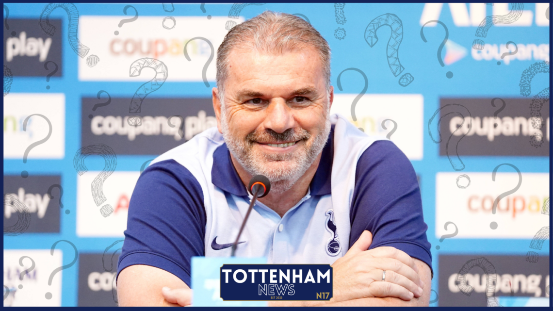 Tottenham badge Postecoglou
