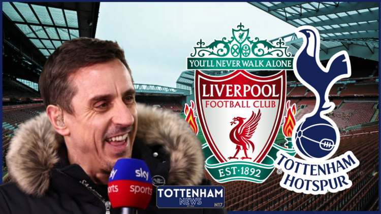 Gary Neville Liverpool Tottenham badges