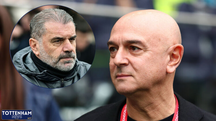 Tottenham chief Daniel Levy and Ange Postecoglou