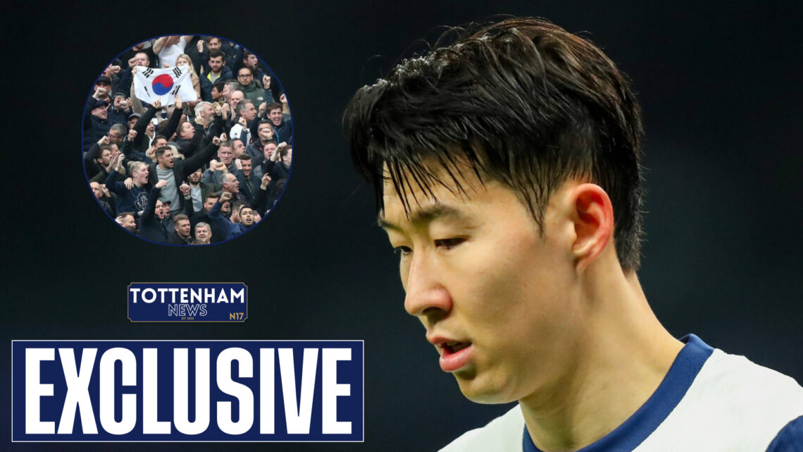 Son Heung-min and Tottenham fans