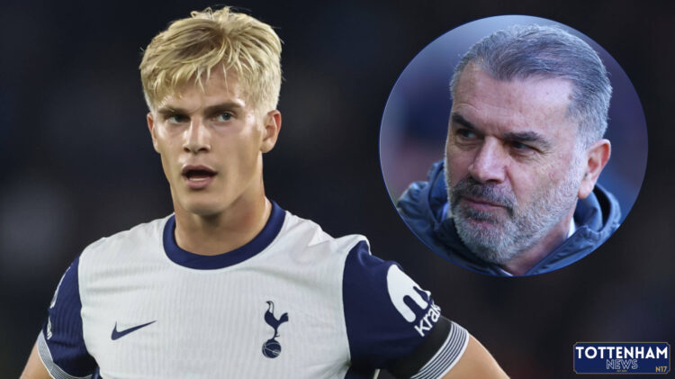 Lucas Bergvall Ange Postecoglou Tottenham