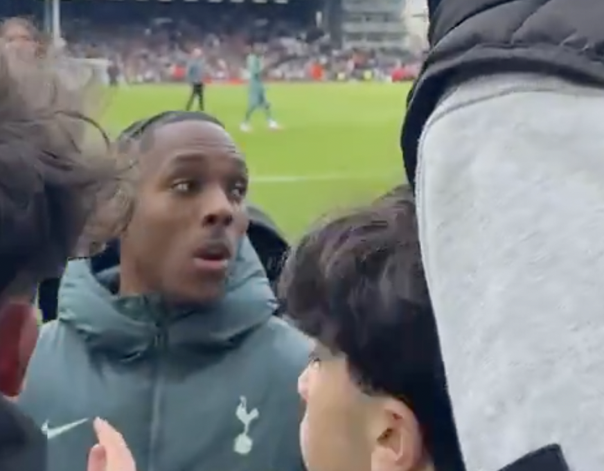 Mathys Tel Tottenham fans