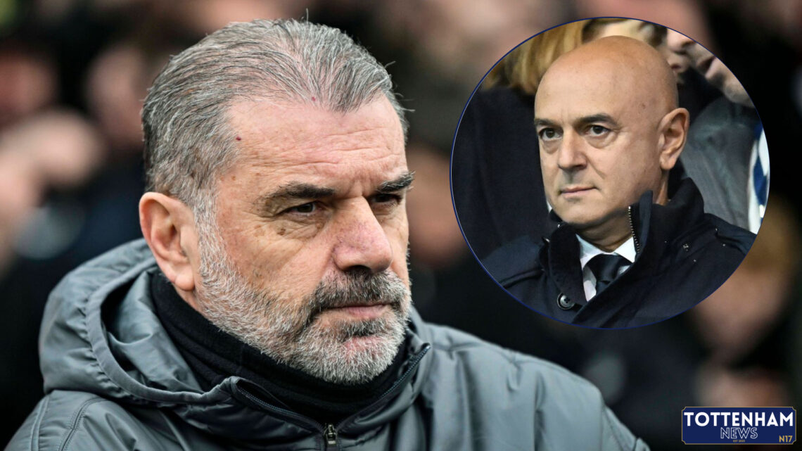 Tottenham manager Ange Postecoglou and Daniel Levy