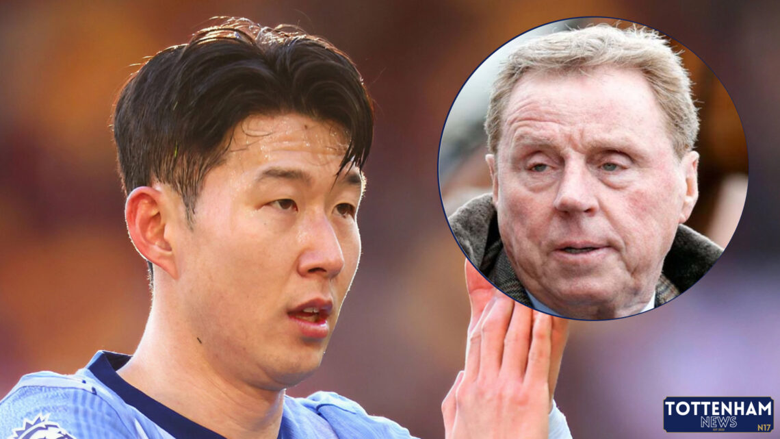 Tottenham forward Son-Heung-min and Harry Redknapp