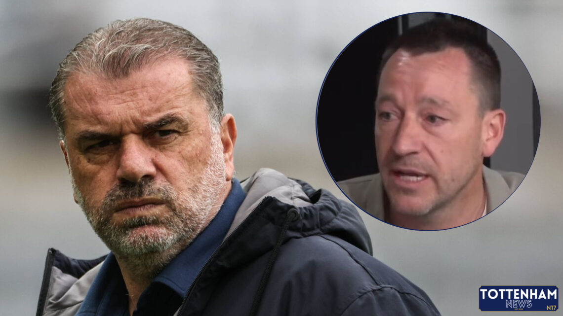 Tottenham manager Ange Postecoglou and former Chelsea defender JohnTerry