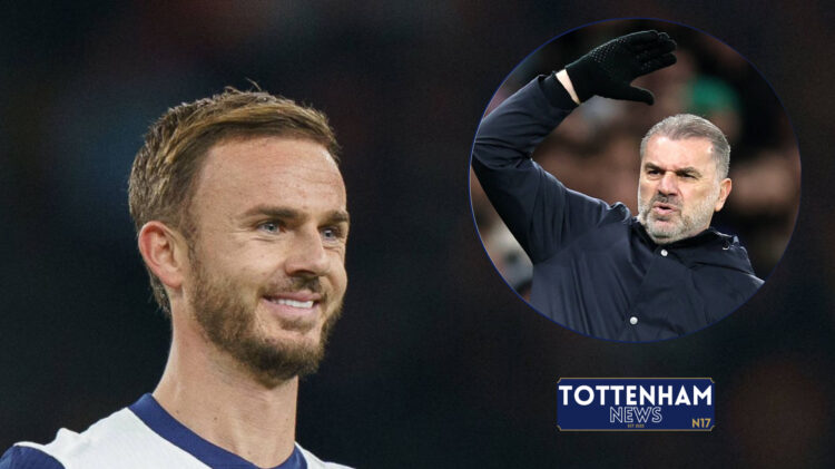 James Maddison and Ange Postecoglou