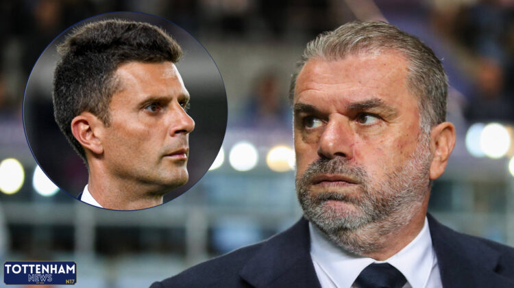 Ange Postecoglou and Thiago Motta