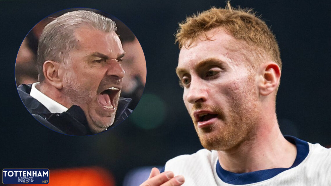 Tottenham star Dejan Kulusevski and Ange Postecoglou