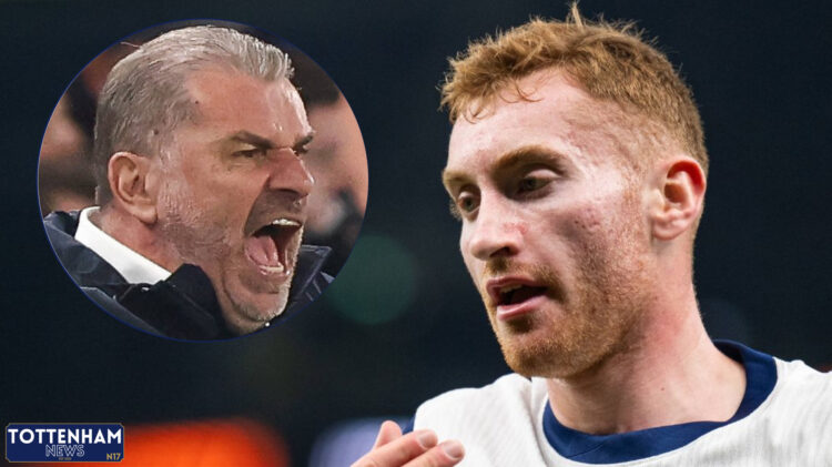 Tottenham star Dejan Kulusevski and Ange Postecoglou