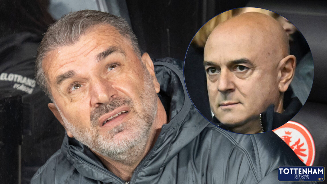 Tottenham manager Ange Postecoglou ad Daniel Levy
