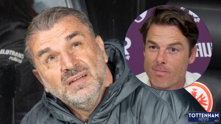 Tottenham manager Ange Postecoglou and Scott Parker