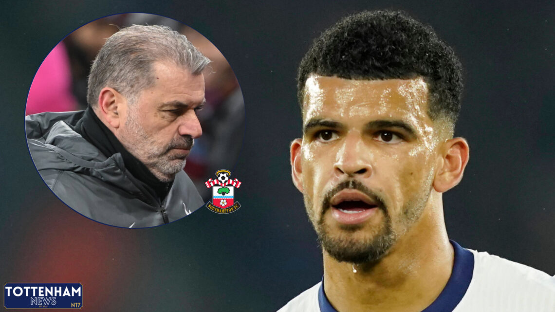 Tottenham Southampton Dominic Solanke Ange Postecoglou