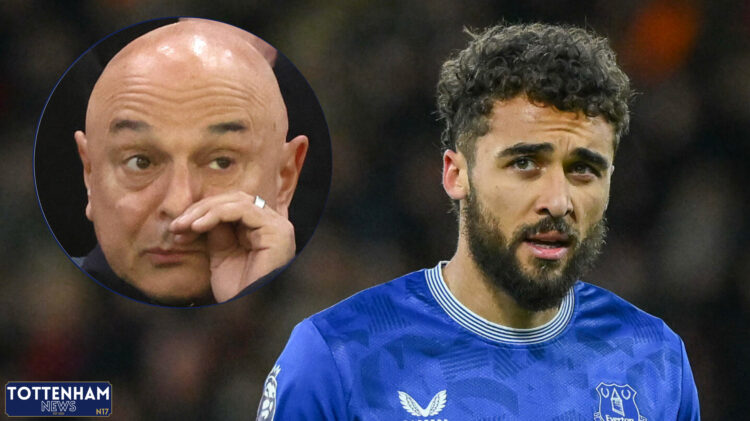 Tottenham chairman Daniel Levy and Everton striker Dominic Calvert-Lewin