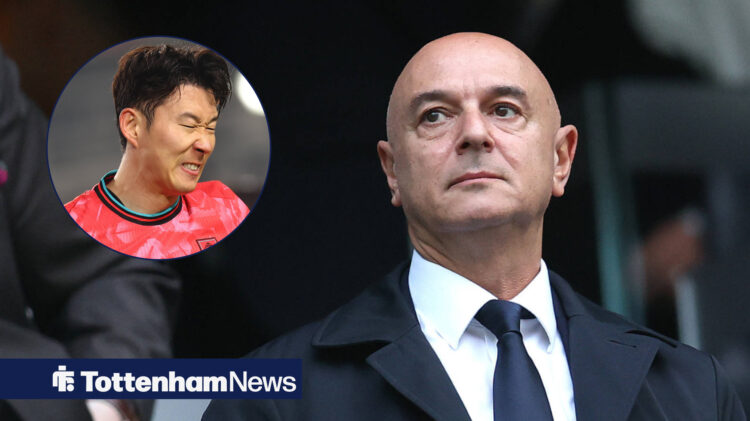 Son Heung-Min and Daniel Levy