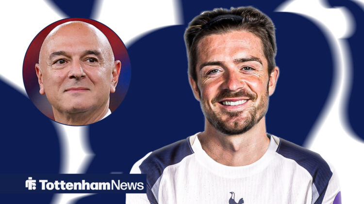 Tottenham chief Daniel Levy and Manchester City forward Jack Grealish